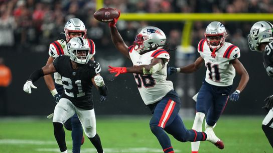 Podcast: Bedard tries to make sense of Patriots' loss to Raiders, Mac Jones with The SportsHub taken at BSJ Headquarters (Patriots)